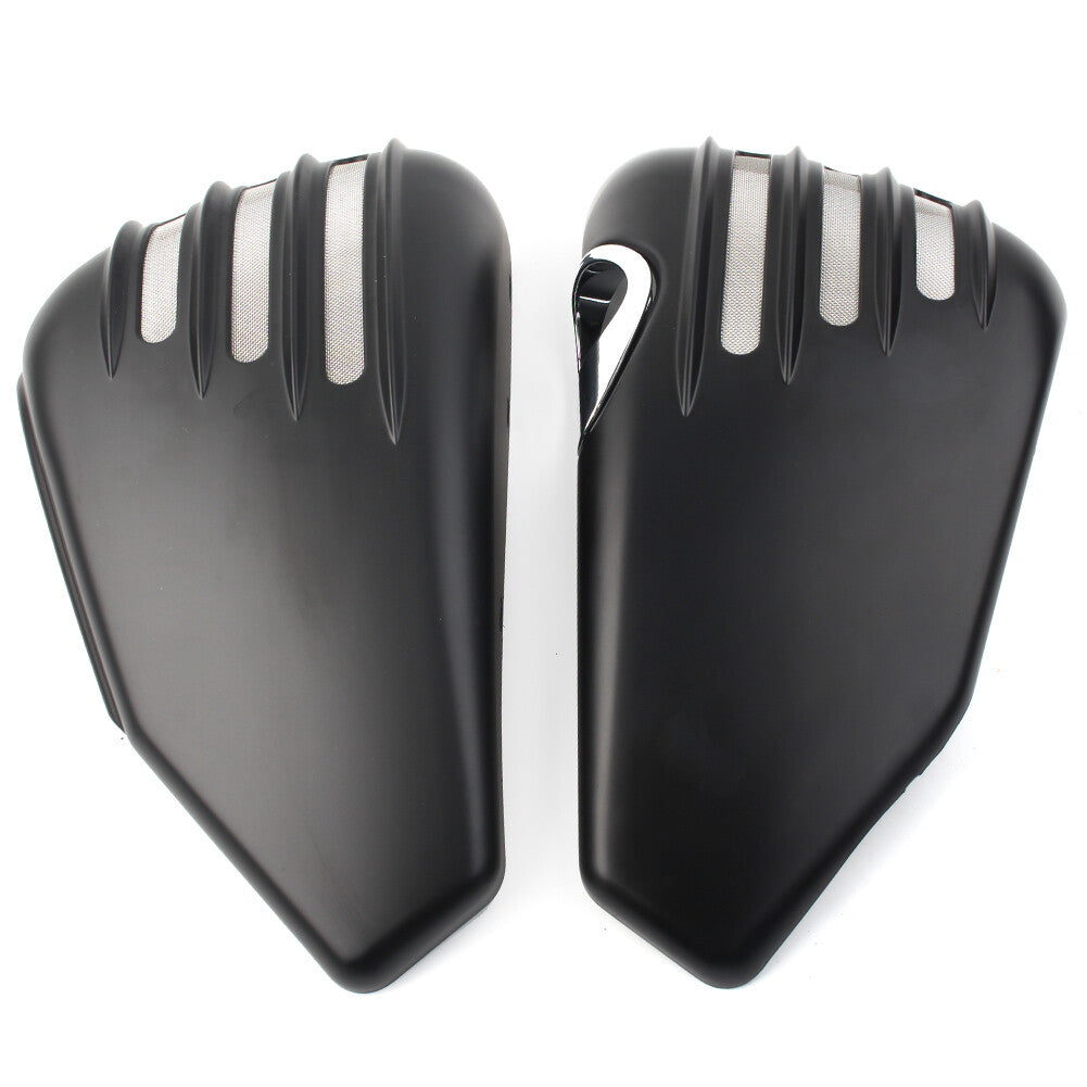 Mattschwarz Batterieseitenabdeckungsschutz F¨¹r for Harley Sportster Modelle 04-13