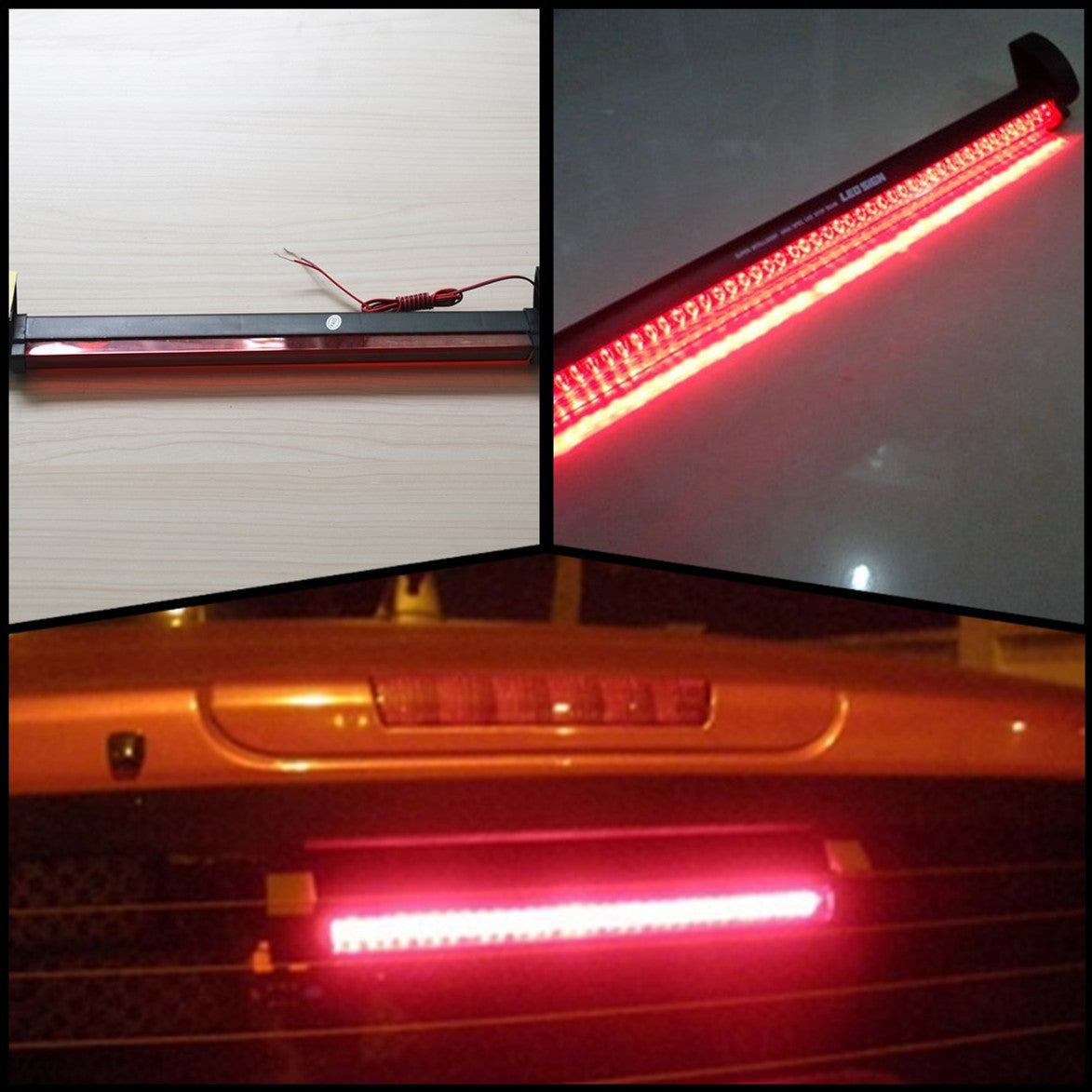 Car 12V Red 40 LED Third Brake Light Rear Tail Center High Mount 3rd Stop Lamp