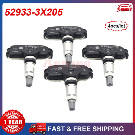 4PC TIRE PRESSURE SENSOR TPMS 52933-3X205 New For 2014-2018 for Kia Forte 315MHz