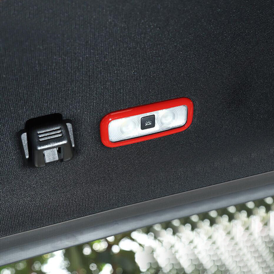 Suitable for 2015-2020 for Ford F-150 F-150 ABS, red rear reading light cover trim 2P