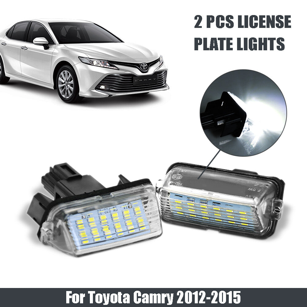 LED Number License Plate Light Lamps for Toyota for Camry 2012-2015 Yaris 2012-2014
