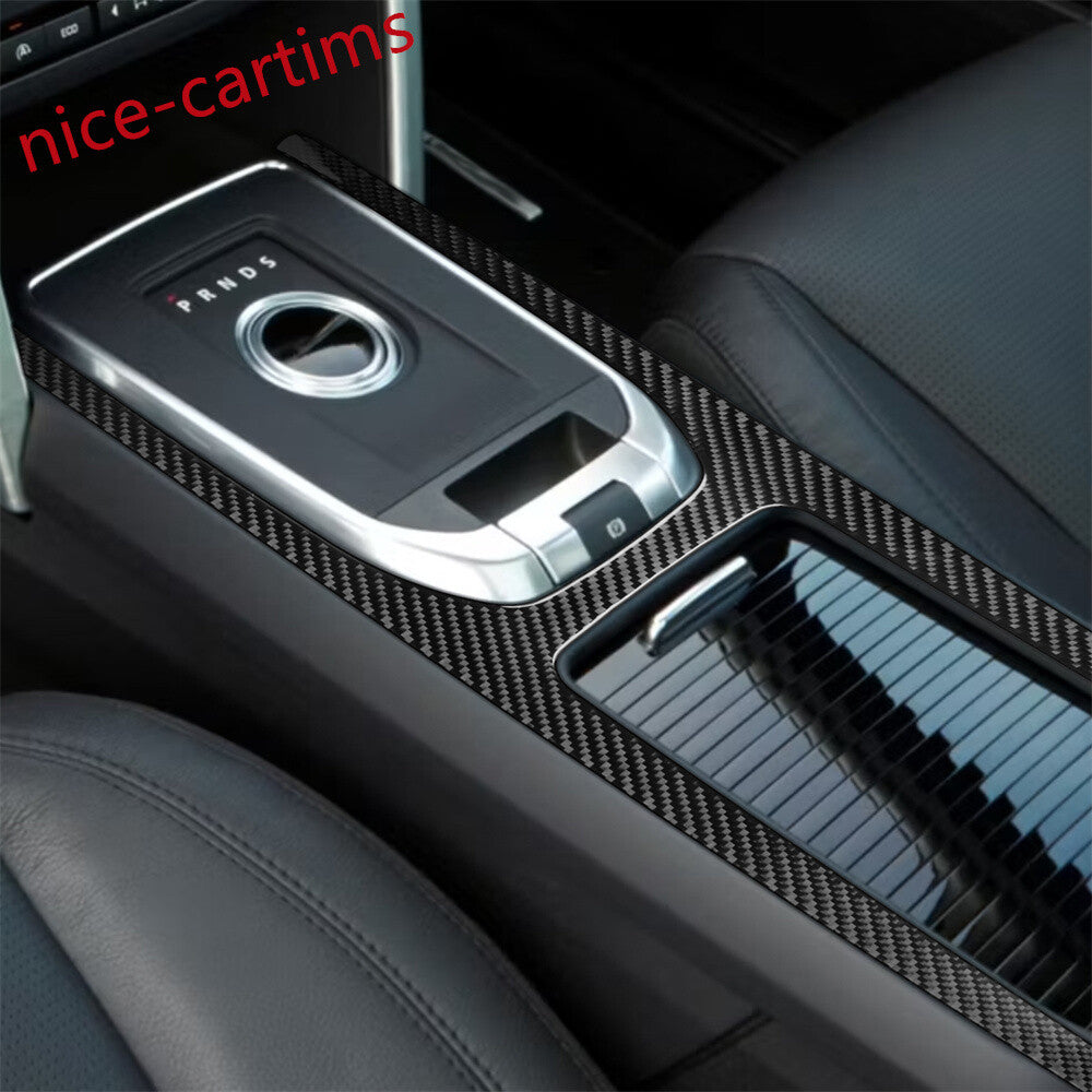 Console Gear Shift Frame Trim for Land Rover Discovery Sport 2015-19Carbon Fiber