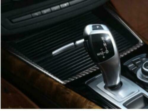 Carbon Fiber Water Cup Holder Sticker Trim Fit for BMW X5 X6 E70 E71 2009-13