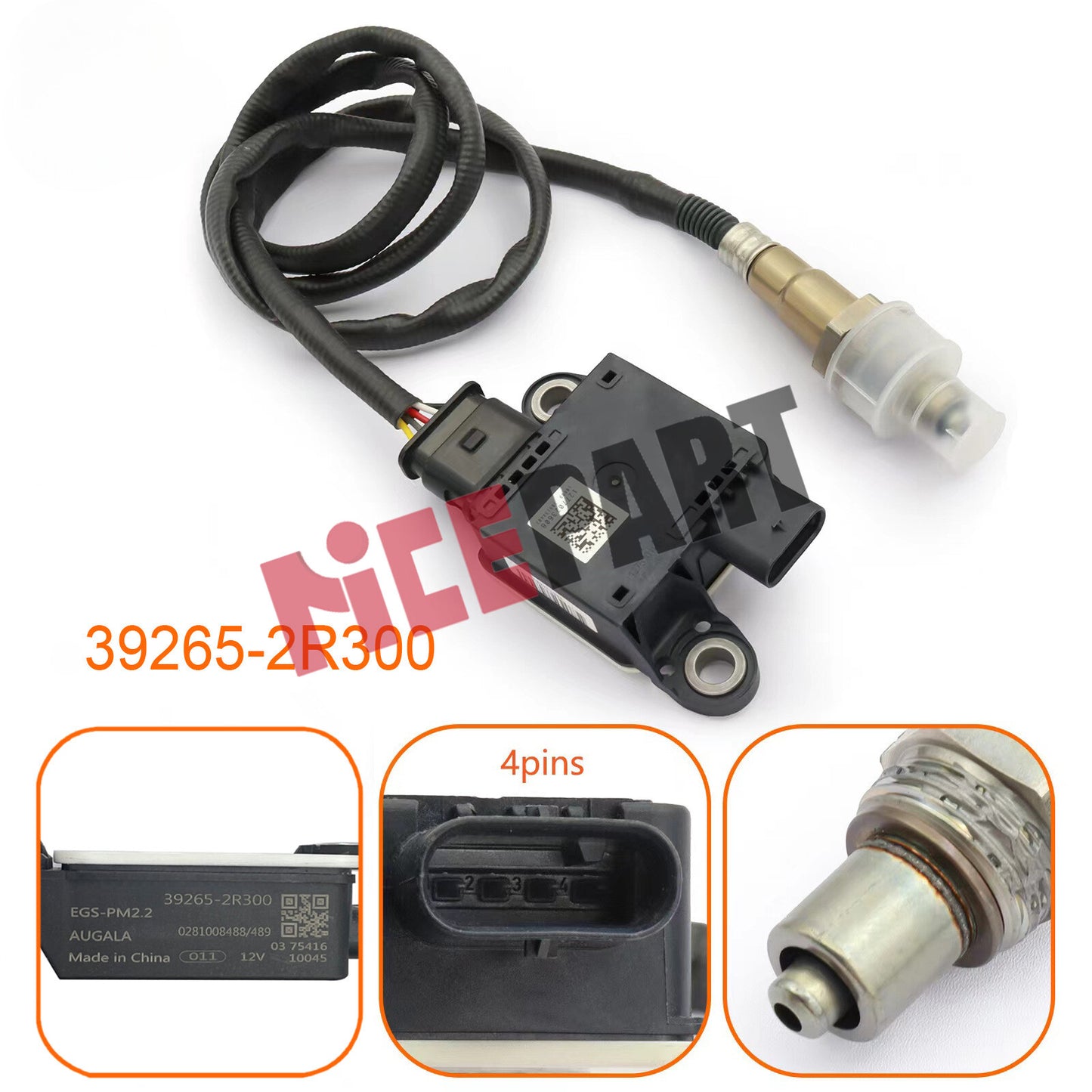 Diesel Exhaust PM Particulate Sensor compatible for Kia for Hyundai Santa Fe 39265-2R300