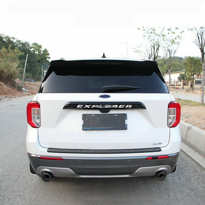 for Ford Explorer 2020-22 Glossy Black Trunk Middle Tailgate Moulding Strip Trim