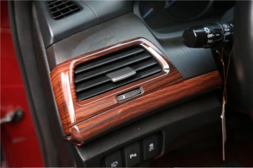 Wood Grain for Honda Accord Crosstour 2008-2013 Console LR Air Outlet Vent Trim