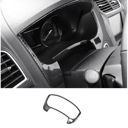 Instrument Panel Frame Cover Trim 1PCS for Ford Explorer 2011-2019 Carbon Fiber
