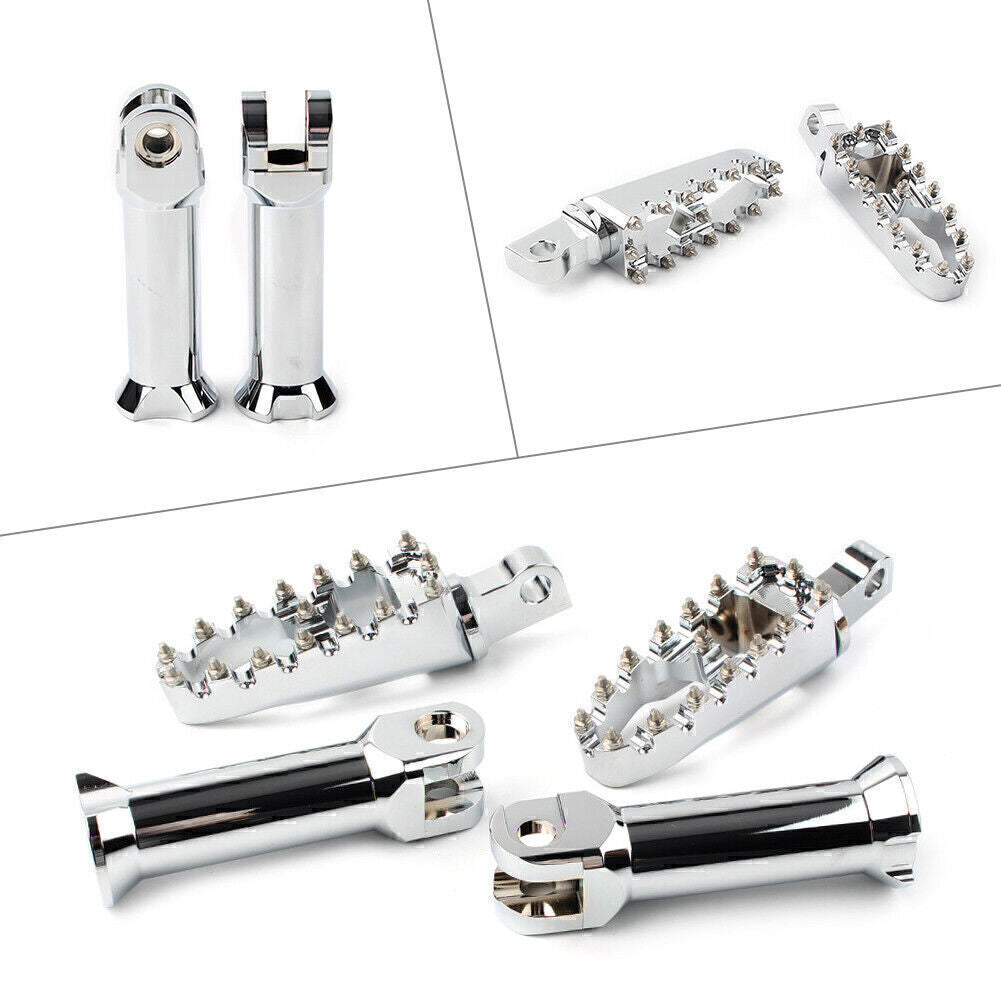 Chrome Footpegs Mount Assembly Fit for Harley Softail Slim Fat Bob Low Rider 18-2020