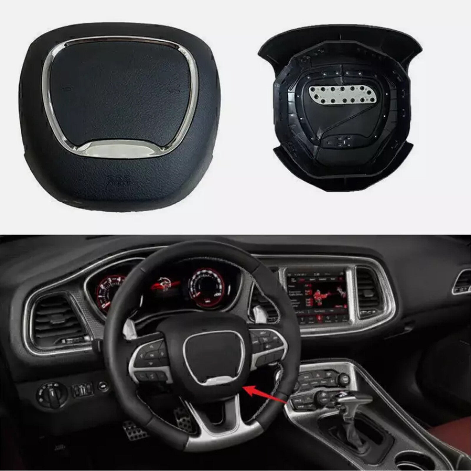 new driver's steering wheel cover for Dodge for Challenger Durango 2015-24 SRT charger.