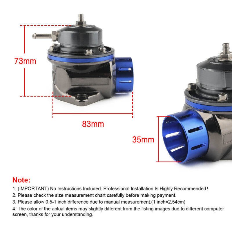 Racing car blow valve BOV turbo float valve FV high performance 3 colors