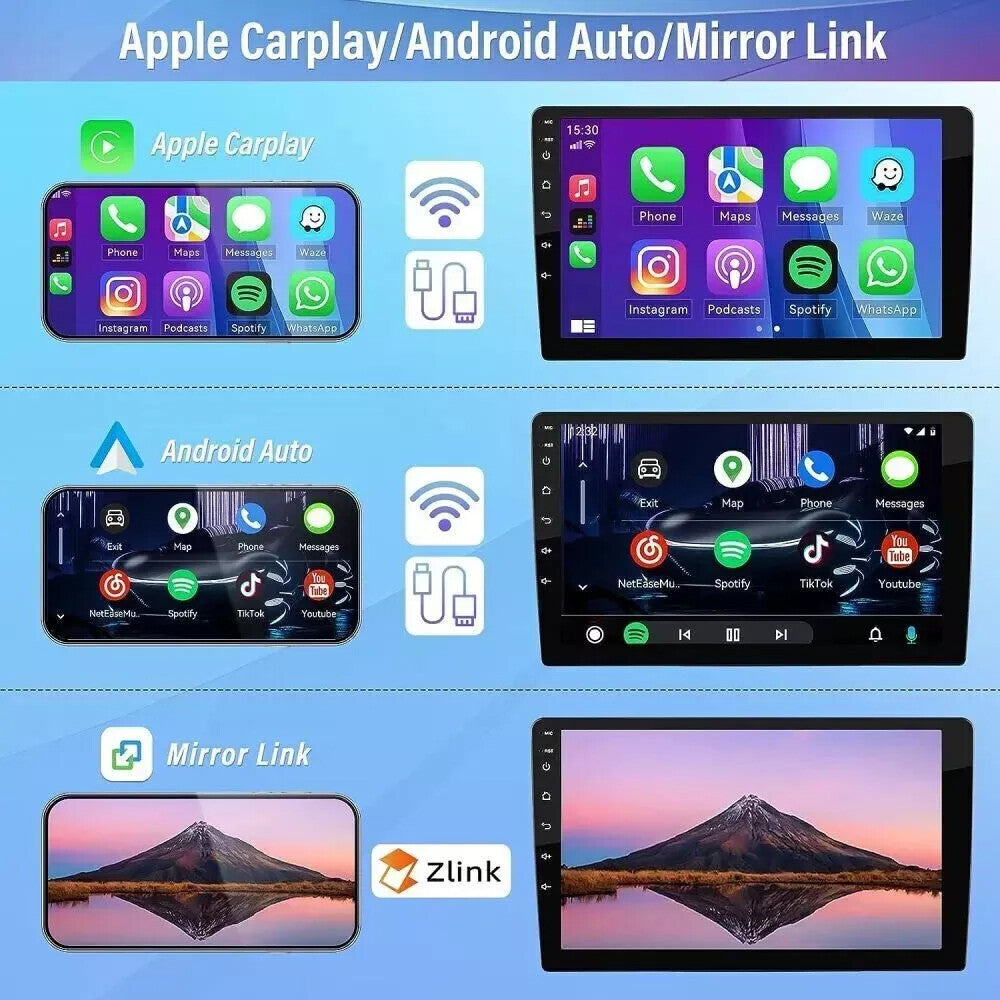 6.8-inch Android 13 stereo radio, CarPlay, GPS navigation for Chrysler for Jeep , for Dodge , and for Plymouth .
