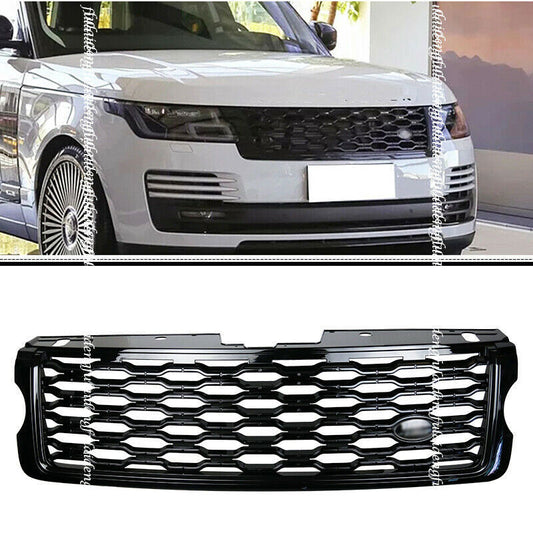 for Range Rover Vogue L405 2013-2017 Black Front Bumper Grille To 2018-21 Style