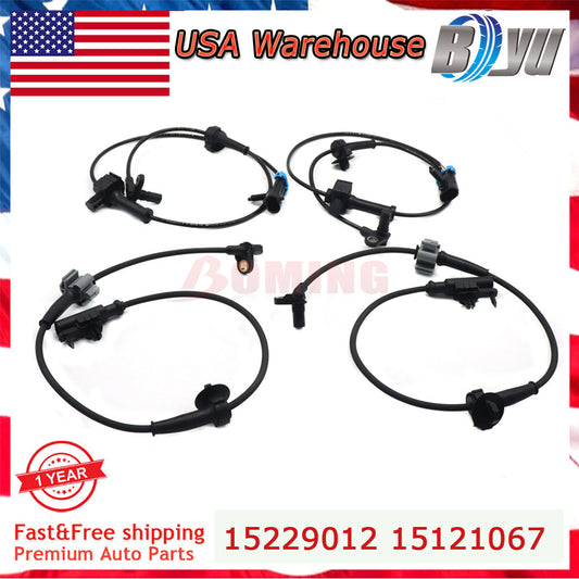 2X Rear Front ABS Wheel Speed Sensors for Cadillac for Chevy Suburban Tahoe for GMC US