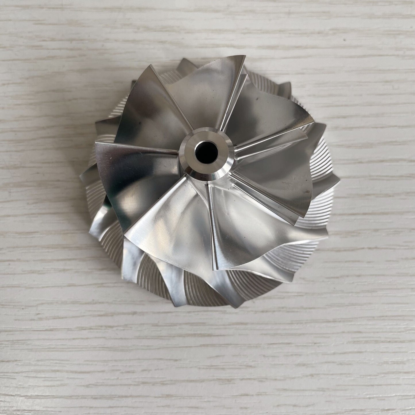 K24 55.50/76.13 mm 7+7 Blade Turbocharger Milling/Burnt Compressor Wheel