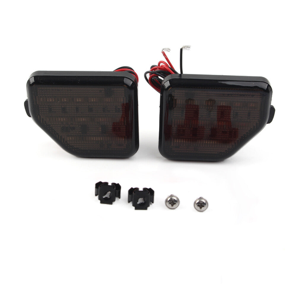Pair Rear Bumper Reflector Lights for Jeep for Wrangler JL Sahara Rubicon MOAB 2018+