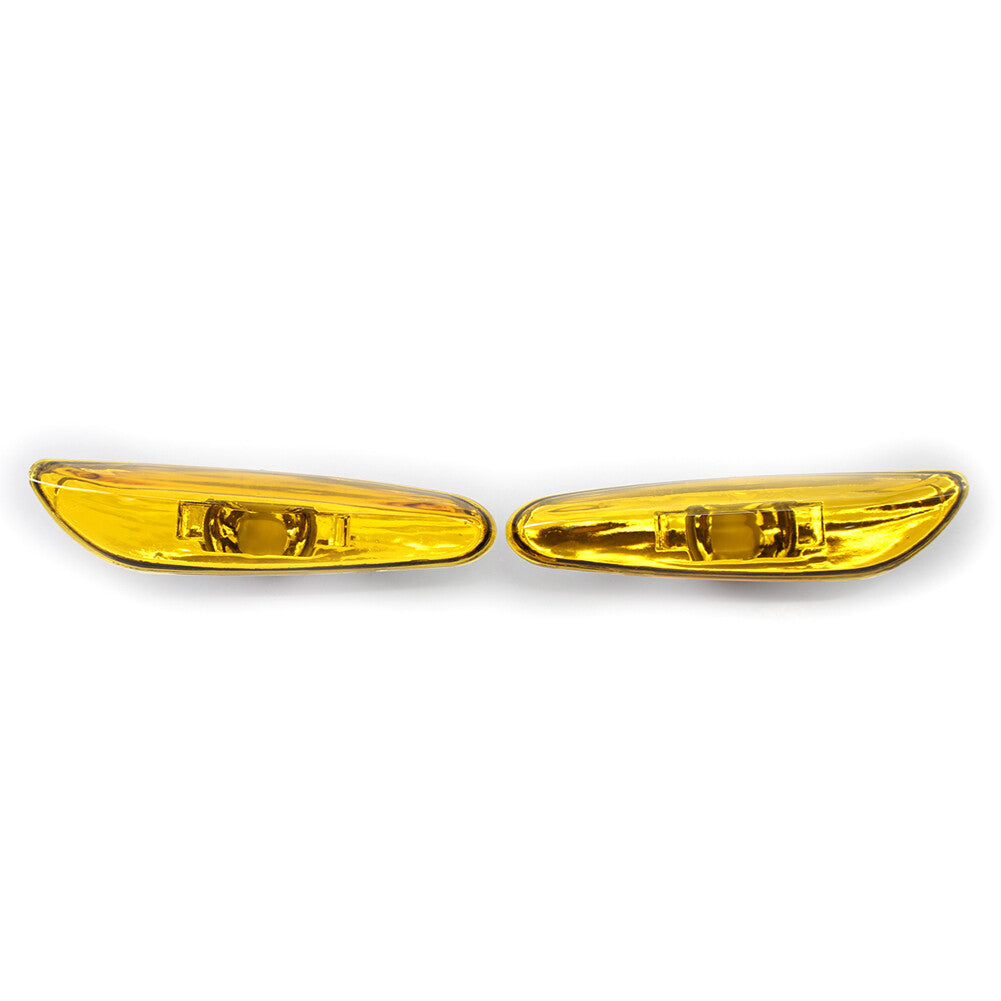 Fit for BMW E46 4DR 02-05 63137165915 Side Marker Light Turn Signal Lamp 2x Yellow