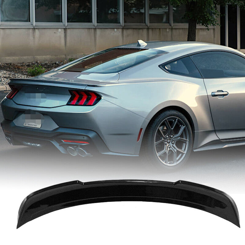 Carbon Fiber Black Rear Spoiler Wing for Ford for Mustang 2024-UP GT Style Trunk Lip