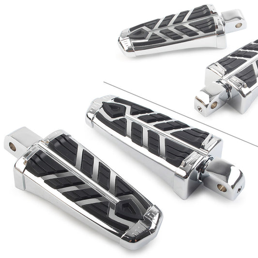 Rear Footrests Foot Pegs Pedals Motorcycle Chrome for Honda VTX 1800 2002-2008