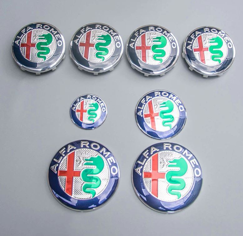 4x65mm Enkei Silver Chrome Badge Wheel Center Hub Cap Edge Cap
