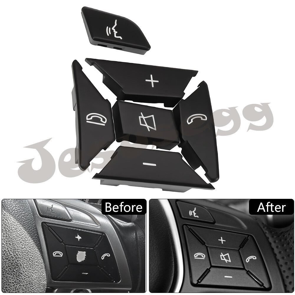 Right Steering Wheel Control Menu Switch Button for Mercedes C Class Black