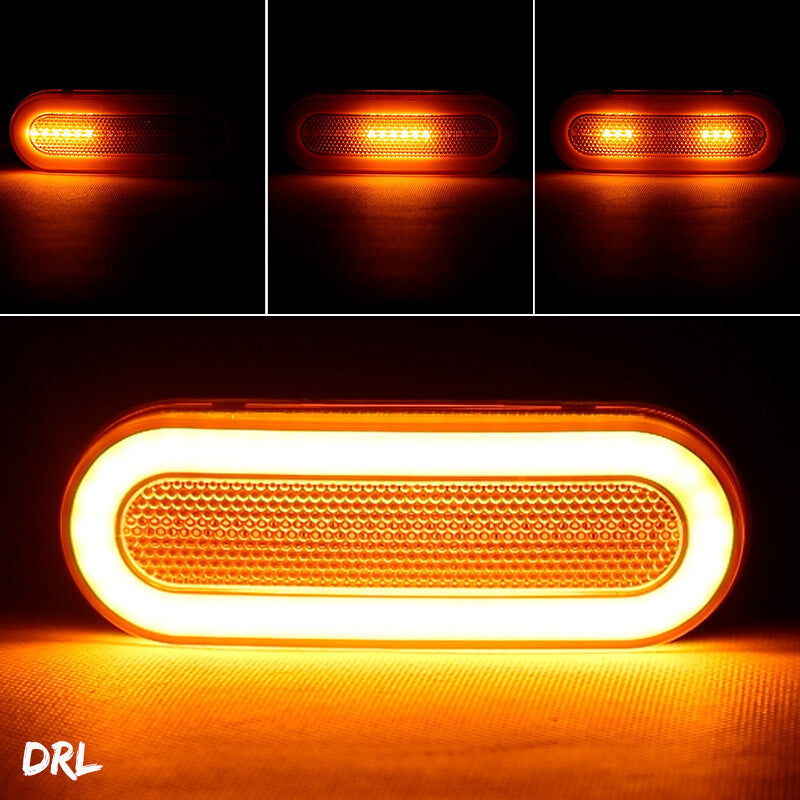 2X Sequential LED Tail Light Bar Turn Signal Brake DRL Motorcycles Truck Car ATV