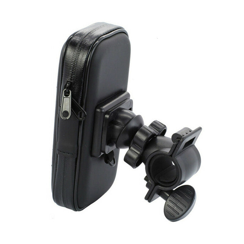 Motorcycle Mount Holder Case Sensitive Touch Screen Phone Waterproof Bag Black