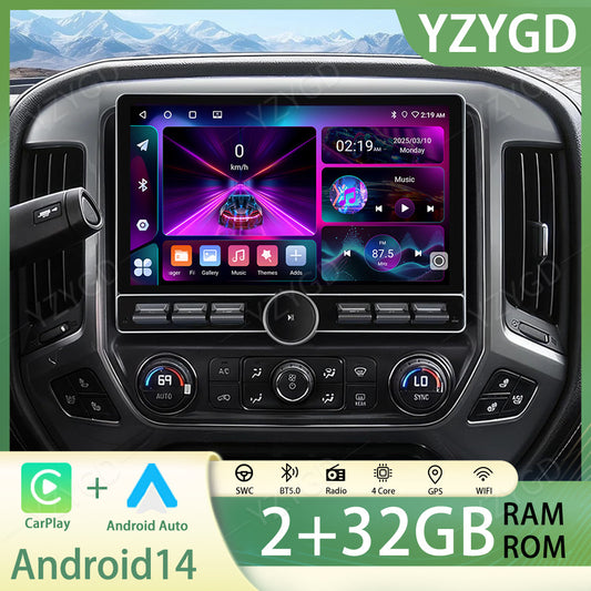 for Chevrolet Silverado for GMC for Sierra 2014-2018 Carplay Car Radio GPS Stereo Screen
