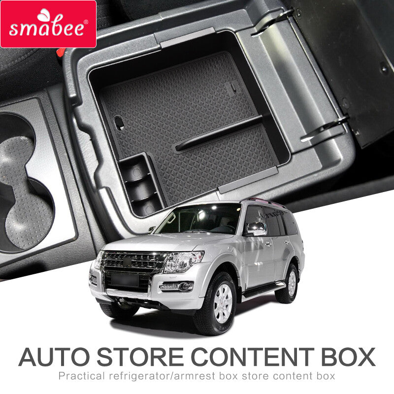 Car Armrest Storage Box for Mitsubishi PAJERO V93 V97 V98 2007-2019 Console Tray