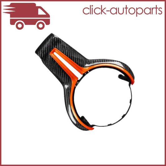Fits For M series M4 F82 2014-2018 Orange Carbon Fiber Steering Wheel Trim