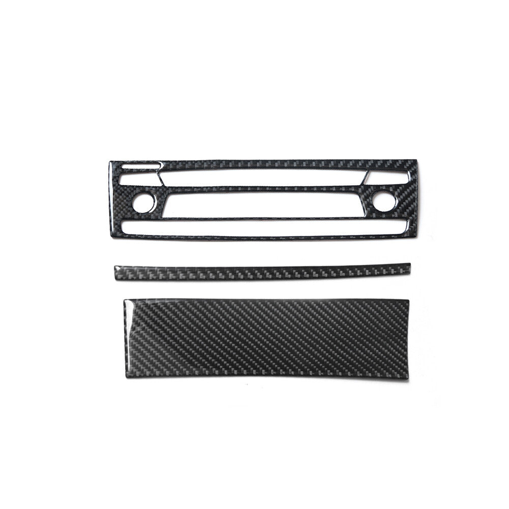 3Pcs Carbon Fiber Interior Radio Console Cover Trim for BMW Z4 E89 2009-2016