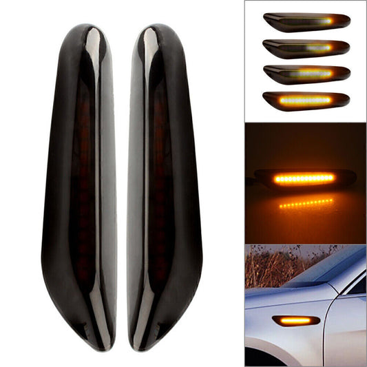 Dynamic Sequential LED Side Marker Turn Signal Light Fit for BMW E90 E92 E82 E88