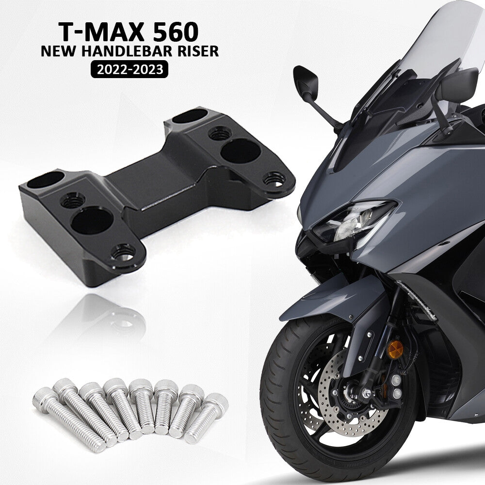 Dirt Bike Handlebar Riser Handle Bar Raisers Clamp Backs Black TMAX 560