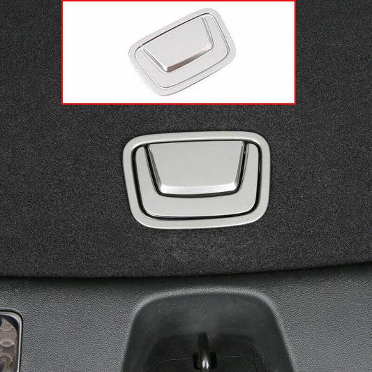 for Cadillac XT4 2019-23 Silver Steel Tail Trunk Handle Frame Cover Decoration