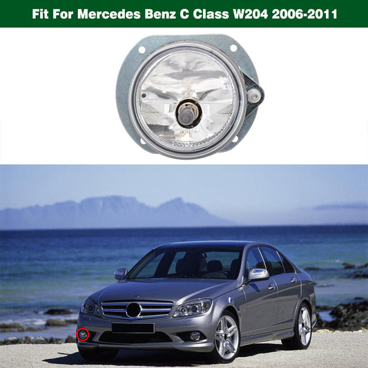 Right Clear Front Bumper Driving Fog Light Lamp for Benz C-Class W204 2006-2011