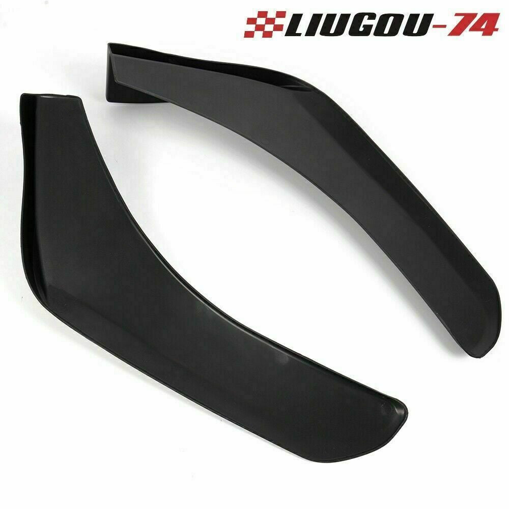 2-Pack Universal Front and Rear Bumper Split Lid Adapters - Winglets Canards Polypropylene