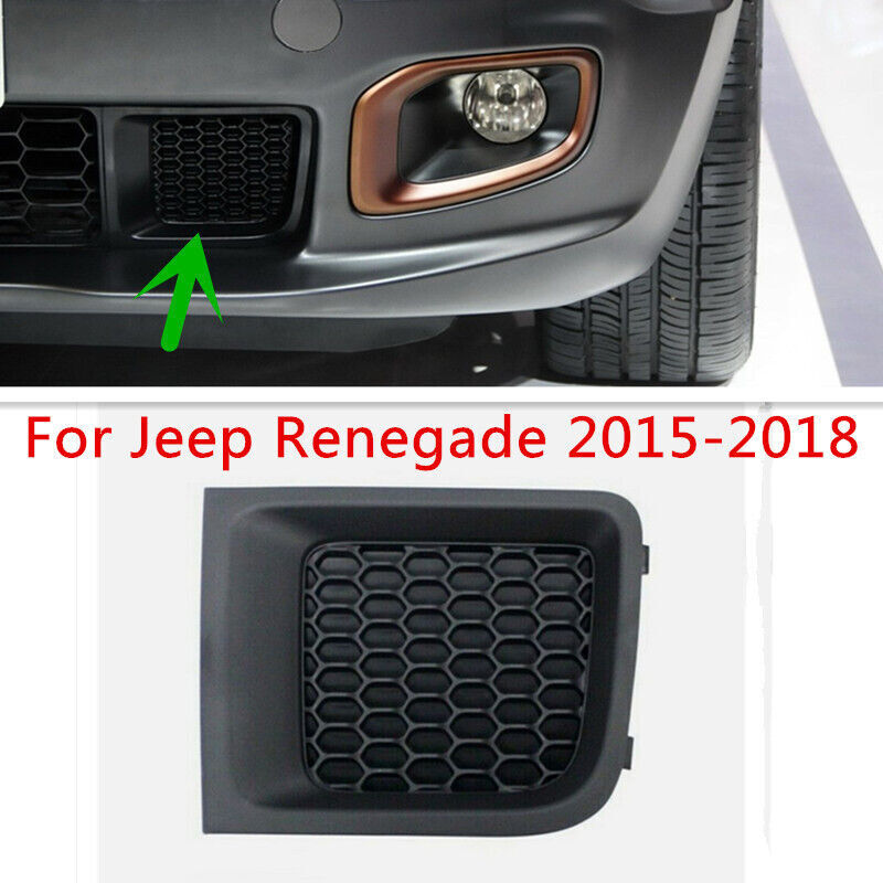 ABS Black Left Side Front Bumper Grille Bezel for Jeep Renegade 2015 2016-2018