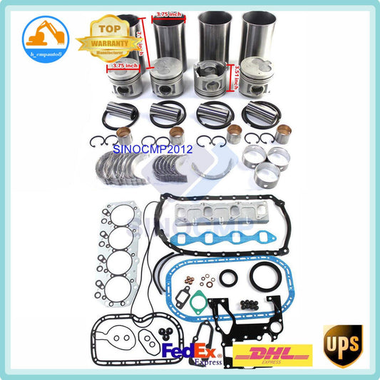 Engine Rebuild Kit W/Inner Cooling Gallery for Isuzu TCM KOMATSU Truck with 4JG2