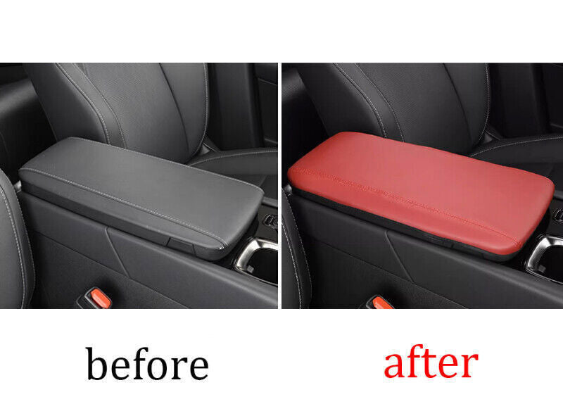 for Lexus RX350 350h 500h 23-24 Red PU Leather Console Armrest Box Cover Trim 1P