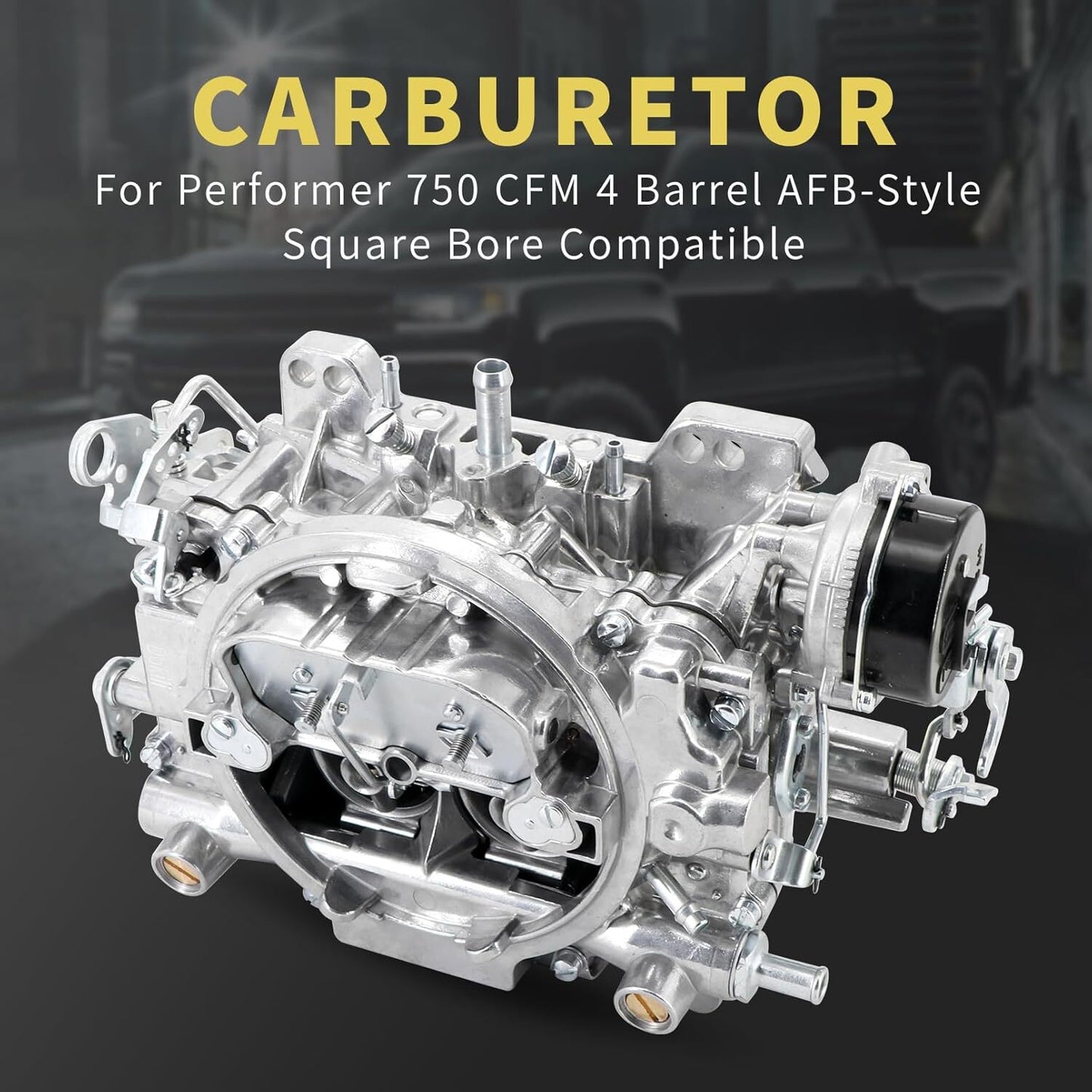 Aluminum 4 Barrel 1411 Carburetor For Edelbrock Performer 750 CFM Electric Choke