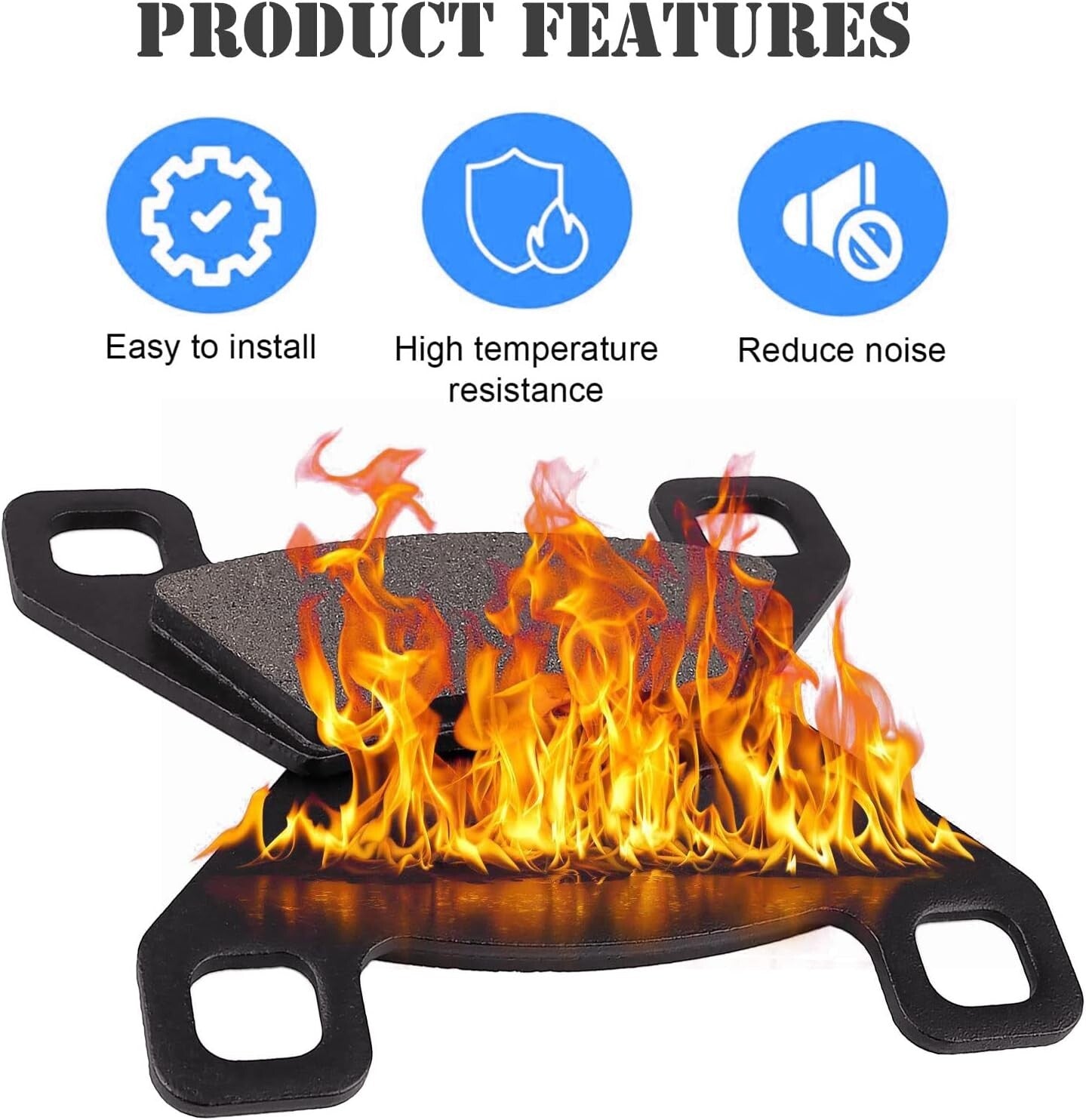 Brake Pads for Arctic Cat Wildcat 1000 Ltd 2013-14,Mudpro 1000 H2 EFI 2011-2012