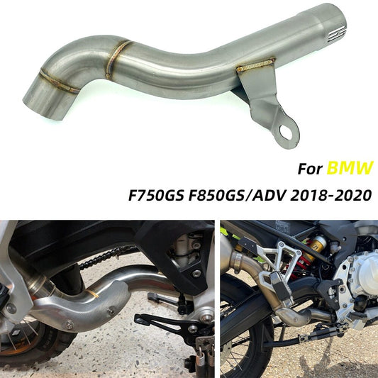 Slip On for BMW F850GS F750GS 2018-2020 Modified Exhaust Mid Link Pipe Stainless