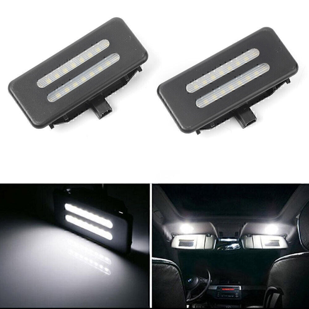 White Error LED SMD Vanity Front Mirror Lights for BMW E60 E90 E91 E92 E70