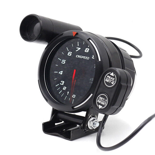 Car tachometer 11000 RPM peak memory function, ultra-bright LED backlight