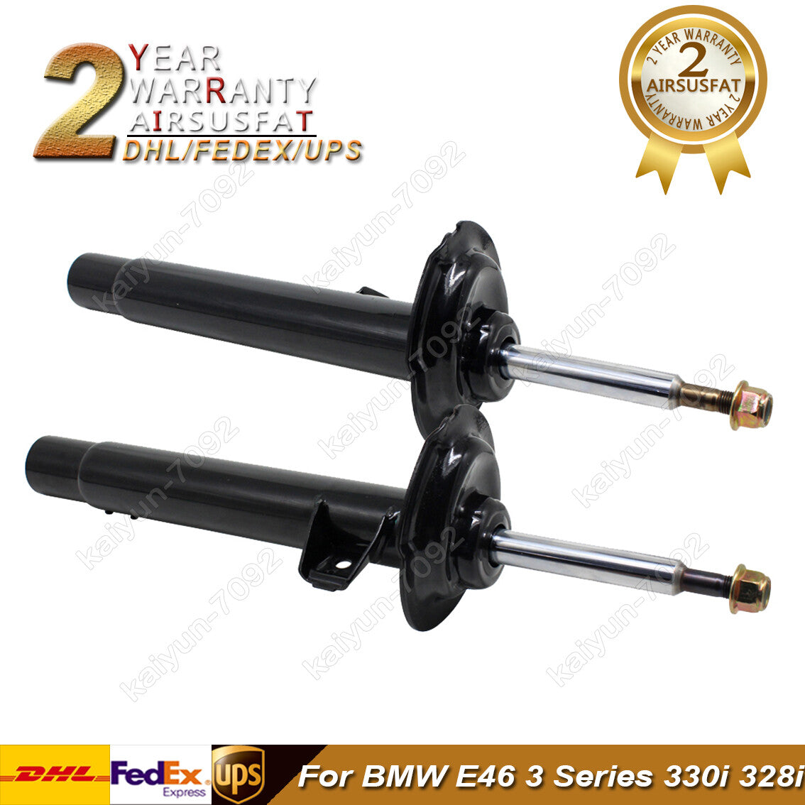 2x Front Shock Absorber Struts for BMW E46 3 Series 330i 328i 323i 330ci 325Ci