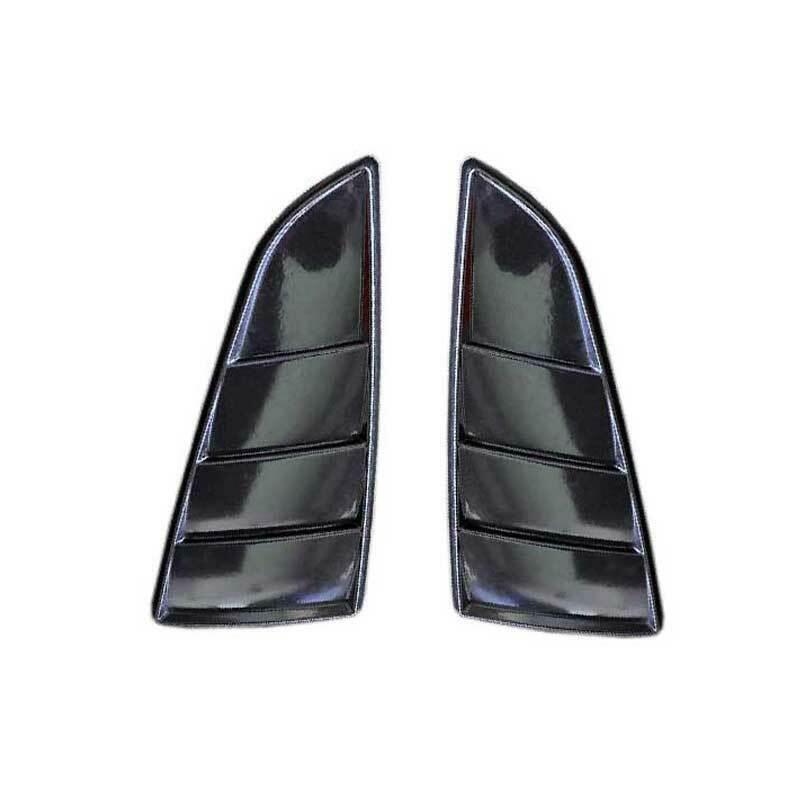 for Ford for Mustang 2015-22 Gloss Black Rear Side Window Quarter Louver Cover Trim