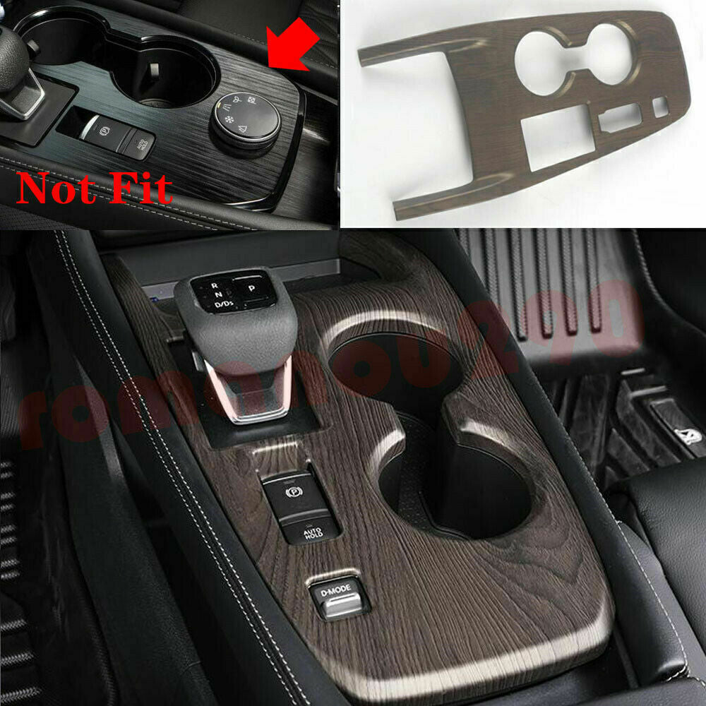 for Nissan Rogue 21-23 Wood Grain Inner Gear Shift Panel Moulding Cover Trim 1P