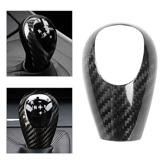 Carbon Fiber Car Interior Gear Shift Knob Cover Trim for BMW M Series M5 M6 M3