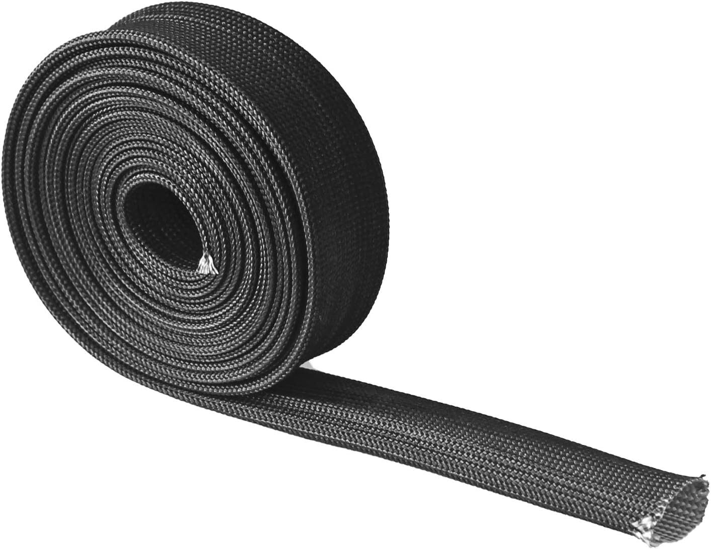 1-inch ID 25mm heat-insulated adjustable hose for hot spark plug wires suitable for automotive wiring.
