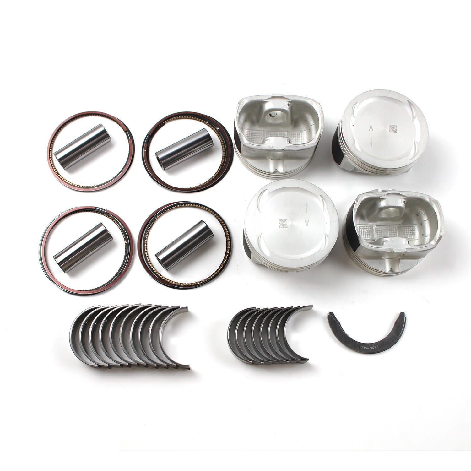 for Hyundai for KIA 2.4L G4KE Engine Overhaul Rebuild Kit+Crankshaft 4X Con Rods Kit