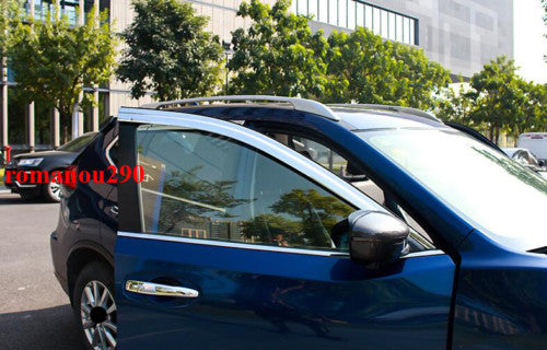 2016-2020 for Nissan Rogue Sport Chrome Window Visor Vent Shades Sun Rain Guards